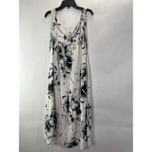Aloha Fashion Hawaiin Dress Floral Midi One Size